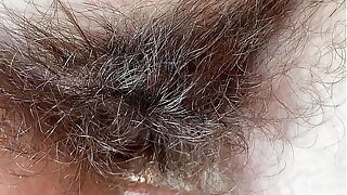 Hairy pubic hair fetish movie