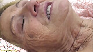 sexy 90 years old grandmother gets rough fucked