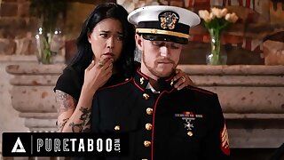 PURE TABOO Lonely Widow Dana Vespoli Wants Stepson To Wear Gone Husband Military Uniform & Fuck Her