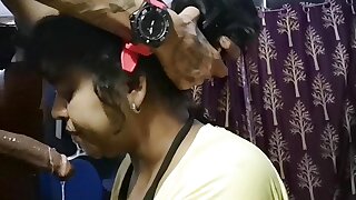 Fard face fuck my stepsister and cum in mouth in Hindi